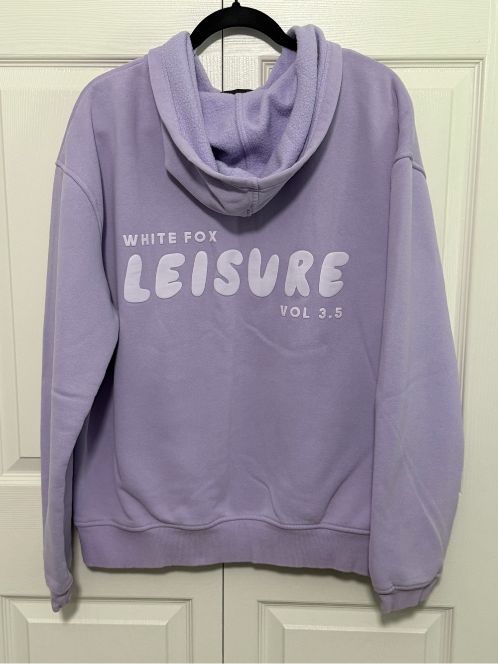 White Fox Leisure Hoodie Sweatshirt Lavender Purple Size Large/Extra Large VGUC